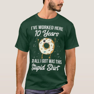 Camiseta Citação de Apreciação do Aniversário de Trabalho d
