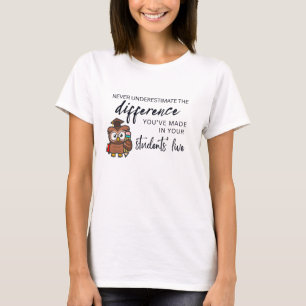 Camiseta Citação de Apreciação do Professor