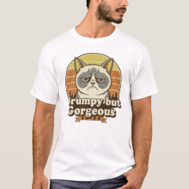 Camiseta Citação de Atitude Engraçada – Mal-Humorada mas Li