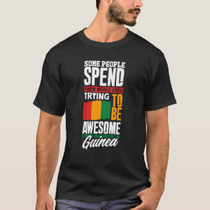 Camiseta Citação de Bandeira da Guiné-Guiné