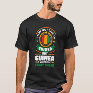 Camiseta Citação de Bandeira da Guiné-Guiné