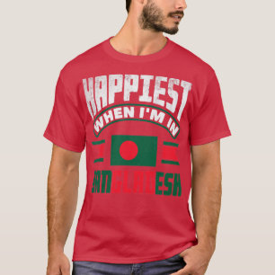 Camiseta Citação de Bandeira de Bangladesh