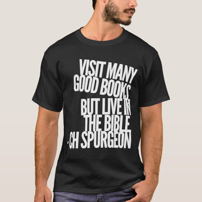Camiseta Citação de Bíblia CH Spurgeon (Frente)
