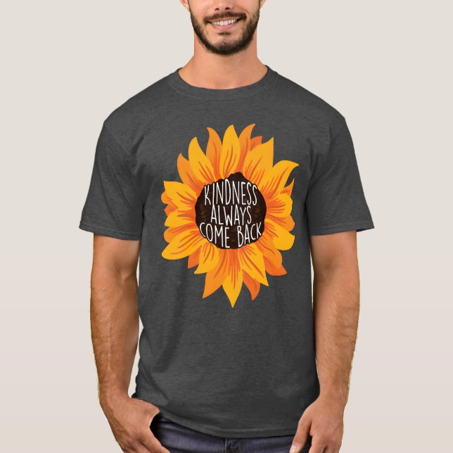 Camiseta Citação de Bondade para uma Humanidade de Afirmaçã (Frente)