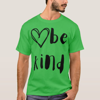 Camiseta Citação de bondade seja gentil com o coração famíl