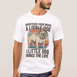 Camiseta Citação de Bulldog Vintage Amante de Cach