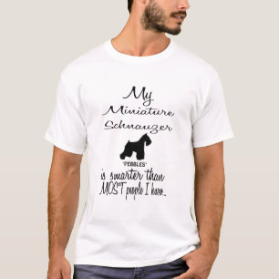 Camiseta Citação de Cachorro Engraçado do Esqunauzer Miniat