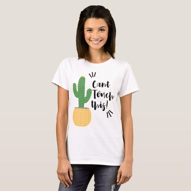 Camiseta Citação de Cacto Fofo  (Frente Completa)