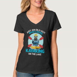 Camiseta Citação de Caiaque de Águas Brancas Masculino Para