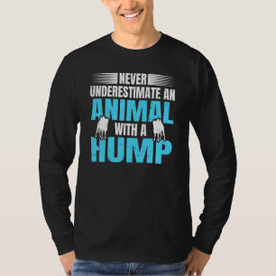 Camiseta Citação De Camel Para Um Ventilador Bactriano