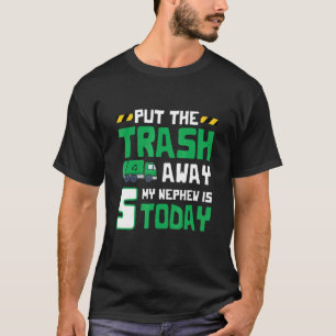 Camiseta Citação De Caminhão De Lixo Para Uma Tia De 5 Anos