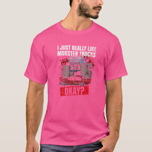 Camiseta Citação De Caminhão Monstro Para Um Ventilador Mon