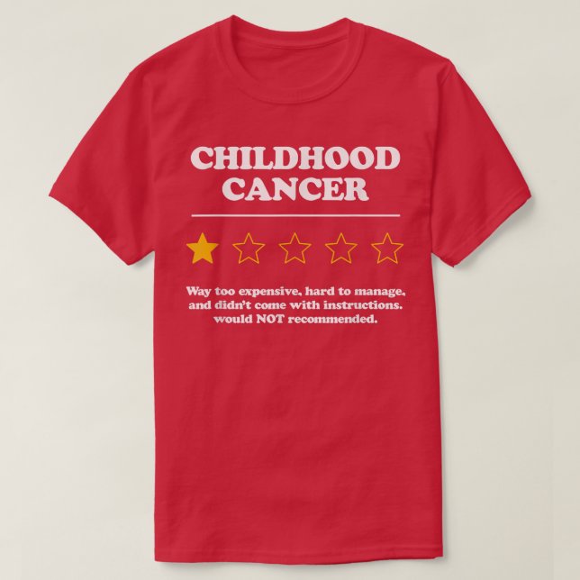 Camiseta Citação de Cancer para um Cancer de infância Surv (Frente do Design)
