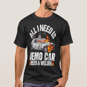 Camiseta Citação de Carros Derby de Demolição para uma Unid