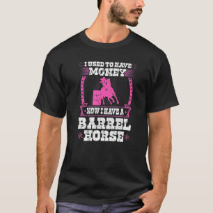 Camiseta Citação de Cavalo de Rodeio de Corrida de Barril C