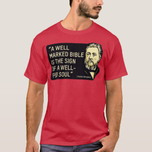 Camiseta Citação de Charles Spurgeon, professor teólogo e p