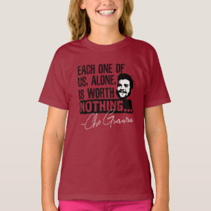 Camiseta Citação de Che Guevara - Cada um não vale nada