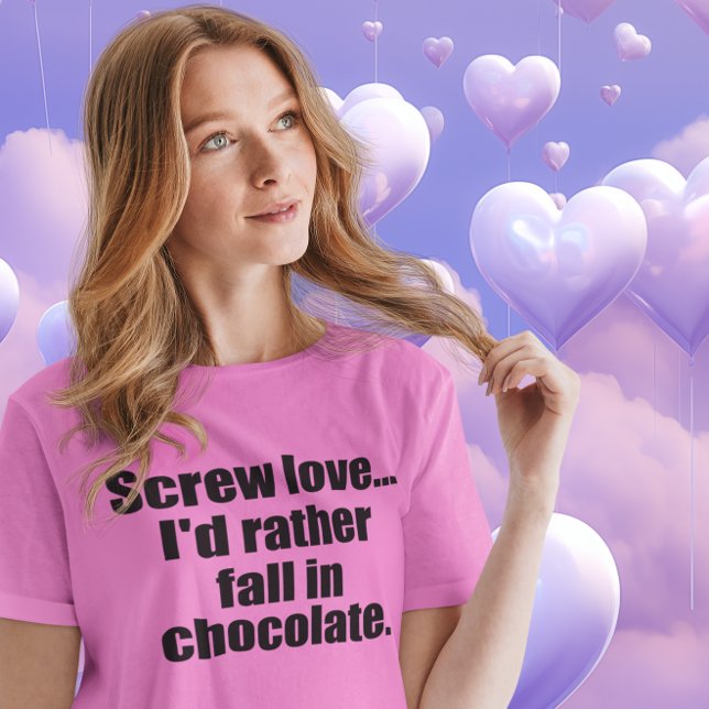 Camiseta Citação de chocolate engraçada (Criador carregado)
