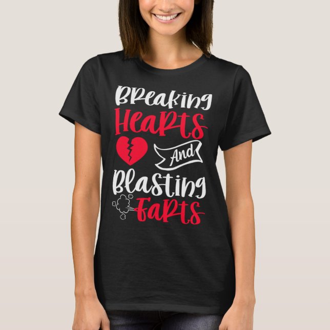 Camiseta Citação De Corações E Farinhas Explosivas (Frente)