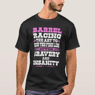 Camiseta Citação de Corrida de Barril para Barril de Cavalo