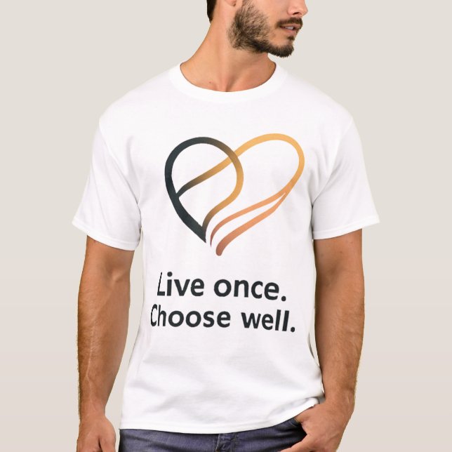 Camiseta Citação de Design de Vida Intencional (Frente)