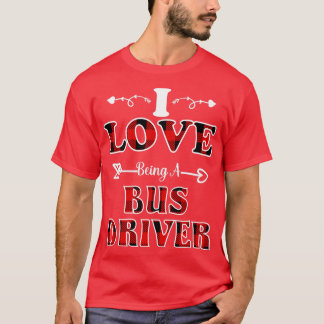Camiseta citação de driver Eu adoro ser um driver de barram