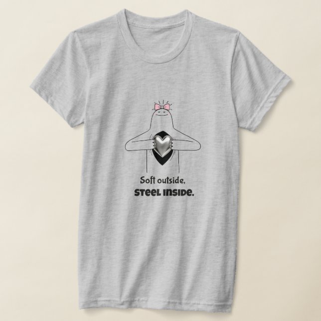 Camiseta Citação de Empoderamento de Mulher Forte | Força F (Postura )