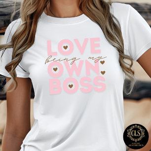 Camiseta Citação de Empreendedor Amando Ser Meu Próprio Che