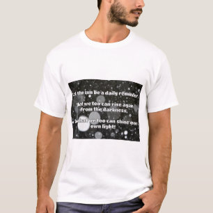 Camiseta Citação de Encorajamento Positivo do Empath Shine