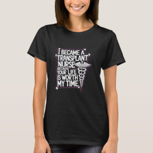 Camiseta Citação de Enfermagem de Transplante de Coração pa