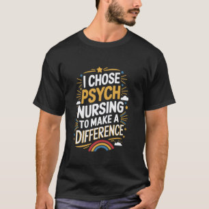 Camiseta Citação de Enfermeira Psiquiátrica Psiquiatria Enf