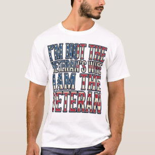 Camiseta Citação de Esposa Veterana Design Vetorial Patriót