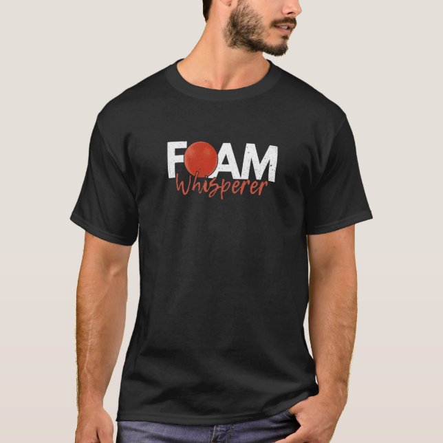 Camiseta Citação De Espuma Do Whisperer Para Um Campeão De  (Frente)