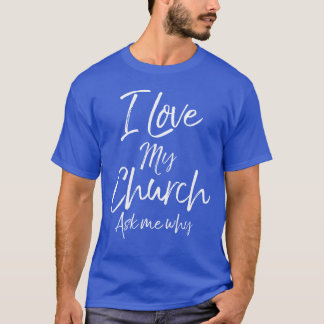 Camiseta Citação de Evangelismo da Igreja Correspondente Eu
