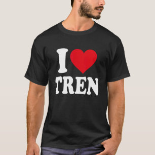 Camiseta citação de exercícios I Love Tren Design fisbuilde