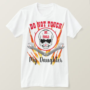 Camiseta Citação de Ferramentas e Filha
