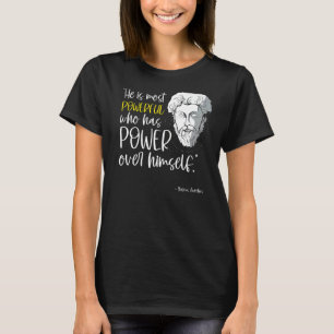 Camiseta Citação de Filosofia Stoicismo Marcus Aurelius