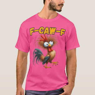 Camiseta Citação de Frango FCawF Galo Meme retrô
