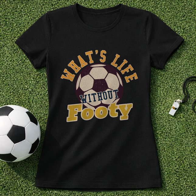 Camiseta Citação de Futebol Qual é a Vida Sem Futebol (Criador carregado)