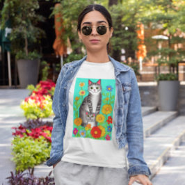 Camiseta Citação de Gato e Gato de Gatinho