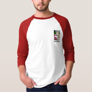 Camiseta Citação de Gato Mestre do Amor Humor Foto Vermelha
