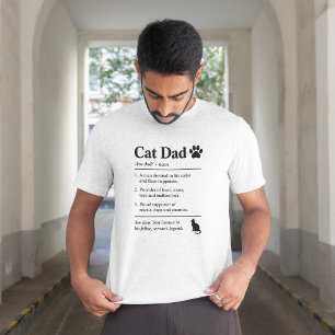 Camiseta Citação de Gato Pai