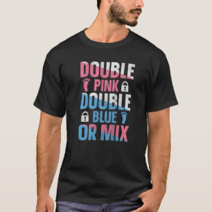 Camiseta Citação de Gêmeos Revelação de Gênero para um Gême