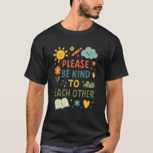 Camiseta Citação de gentileza positiva para professores pai
