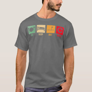 Camiseta citação de golfe engraçada come golfe