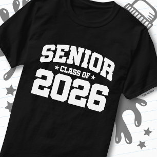 Camiseta Citação de Graduação da Turma de Veteranos de 2026