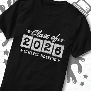 Camiseta Citação de Graduação Edição Limitada da Turma de 2