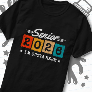 Camiseta Citação de Graduação Retro Multicolor Senior 2026