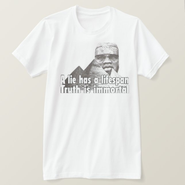 Camiseta citação de grandeza afrocentrada (Frente do Design)