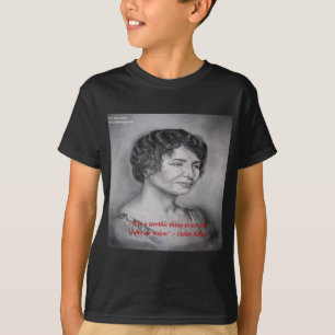 Camiseta Citação de Helen Keller sobre Visão e Sabedoria